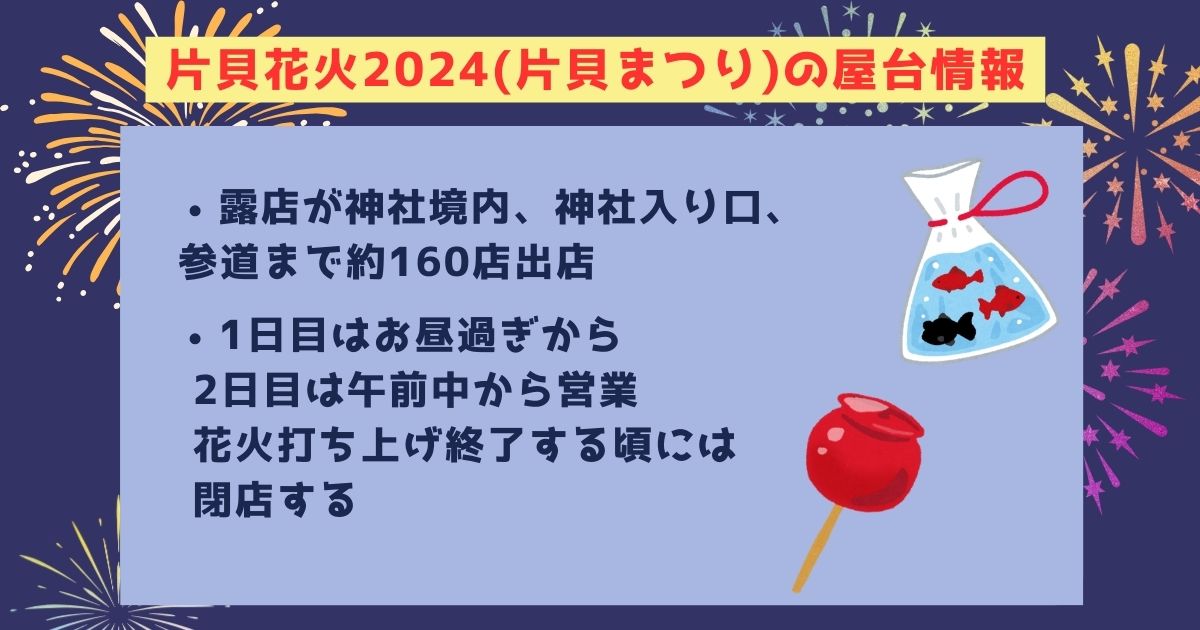 片貝花火2024の打ち上げ場所はどこ？日程や予約方法も徹底解説の画像