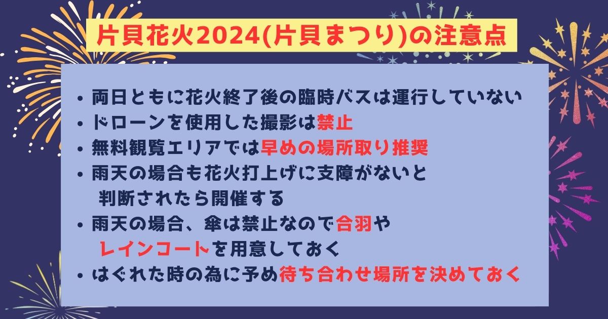 片貝花火2024の打ち上げ場所はどこ？日程や予約方法も徹底解説の画像