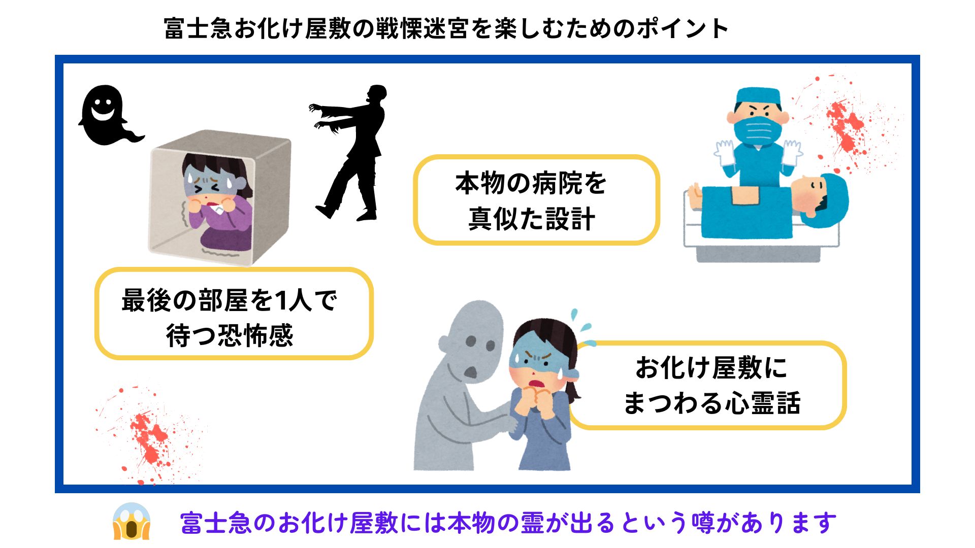 富士急お化け屋敷で最後の部屋は1人なのか調査！お化け役は優しいの画像