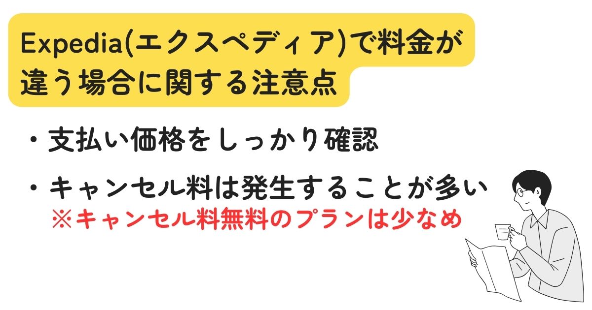 Expediaの料金が違うのはどうして？理由や対処法を徹底解説の画像