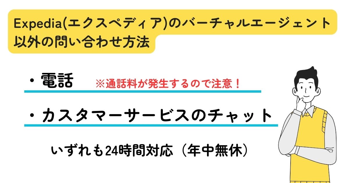 Expediaのバーチャルエージェントは使えない？理由を徹底調査の画像