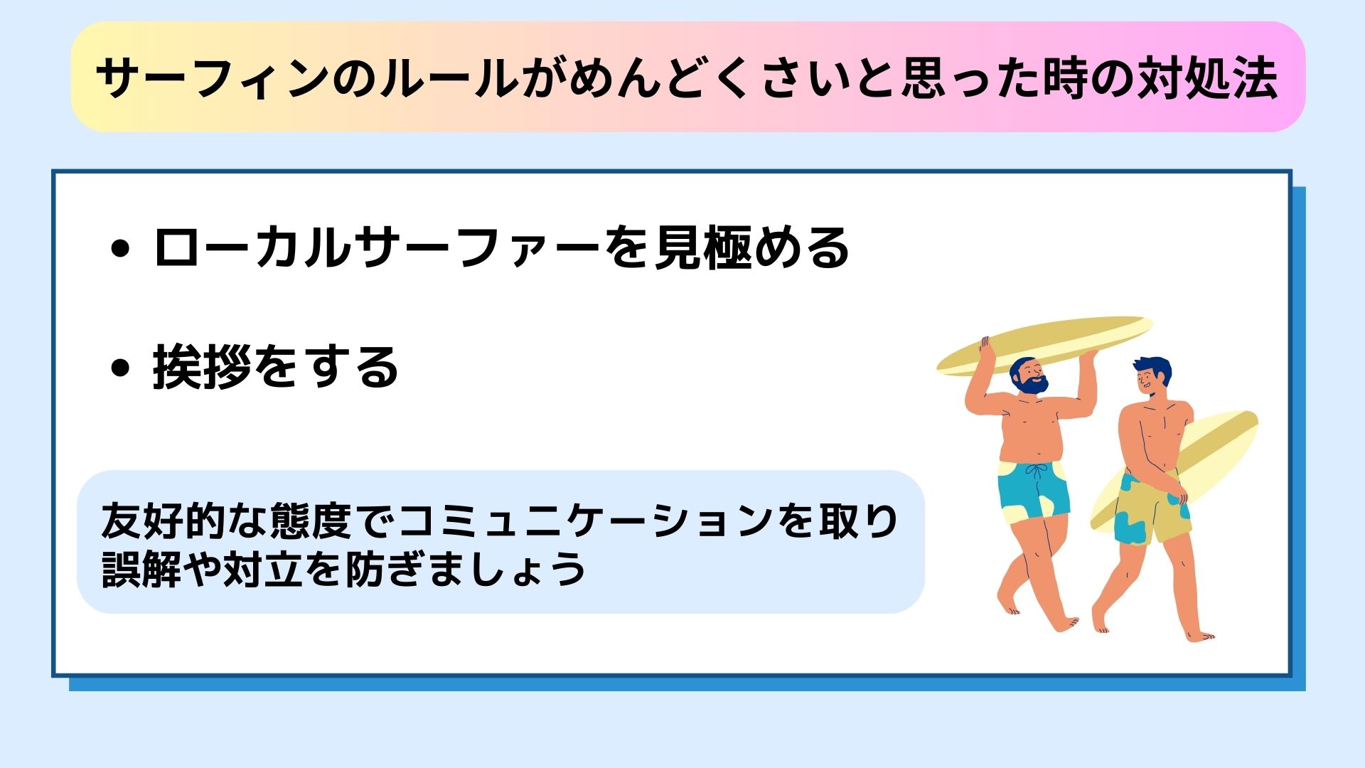 サーフィンのルールはめんどくさいのかを解説！理由や対処法も紹介の画像