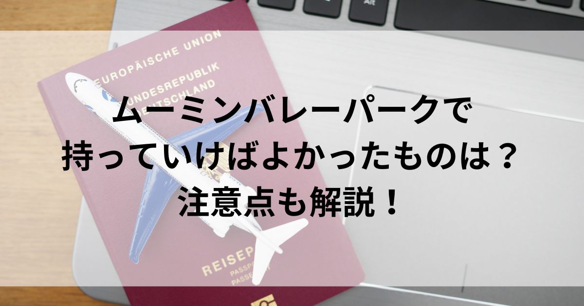 ムーミンバレーパークで持っていけばよかったものは？注意点も解説の画像