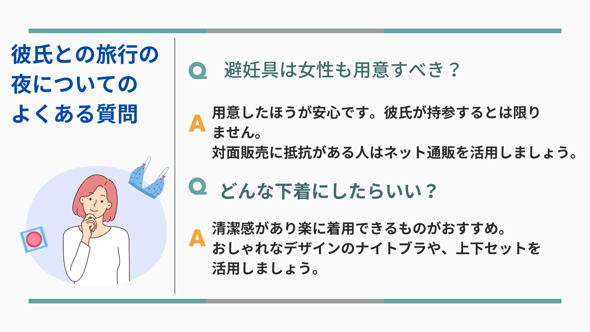 彼氏との旅行で夜はなにする？エッチやすっぴん事情についても調査の画像