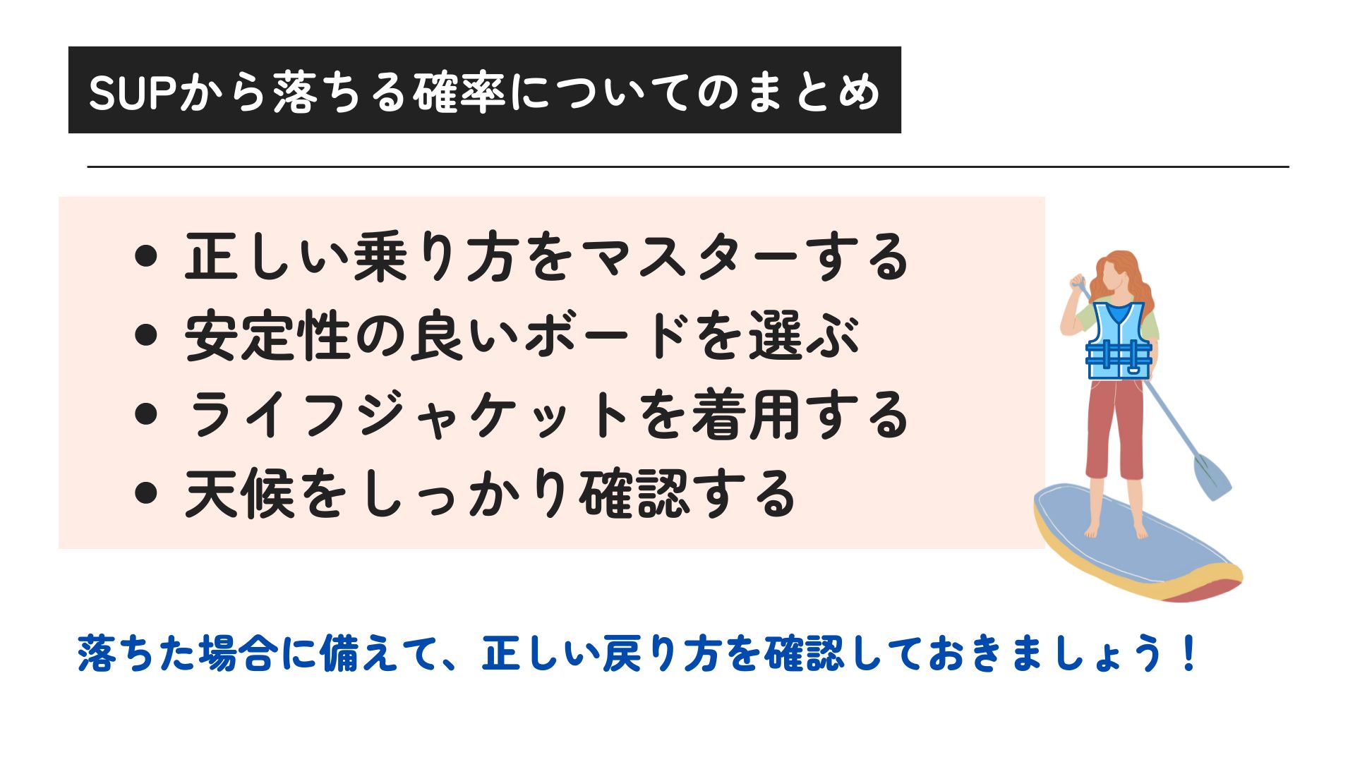 SUPから落ちる確率はどれくらい？注意点や死亡事故数など徹底解説の画像