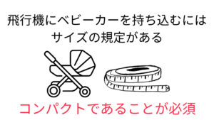 飛行機にベビーカーの持ち込みは出来る？サイズ規定や預け方を紹介の画像