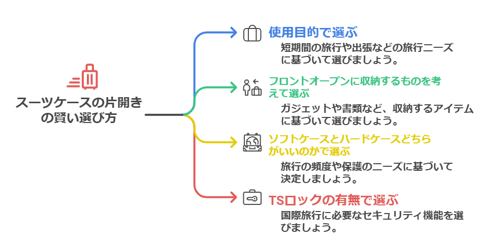 スーツケースの片面開きのデメリットとメリット！賢い選び方も解説の画像