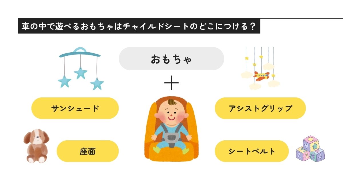 車の中で遊べるおもちゃは0歳児ならどう選ぶ？おすすめグッズを紹介の画像